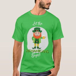 Shenanigans Leprechaun St Patrick's Day T-Shirt