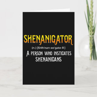 Shenanigans Lustiger Unruhestifter Sankt Patrick  Karte