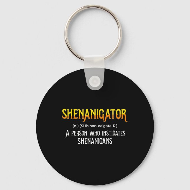 Shenanigans Lustiger Unruhestifter Sankt Patrick  Schlüsselanhänger (Vorderseite)