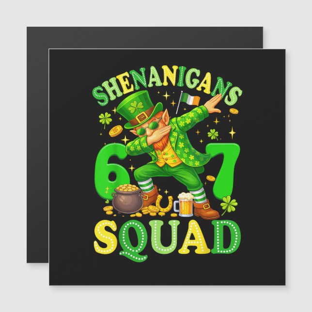 Shenanigans-Mannschaft Magnetkarte (Vorne/Hinten)
