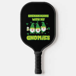 Shenanigans mit meinen Gnomen Patrick's Day Gnome Pickleball Schläger