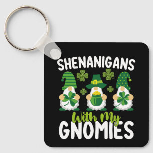 Shenanigans mit meinen Gnomies gewinnen St Patrick Schlüsselanhänger