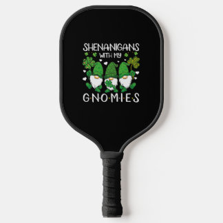 Shenanigans mit meinen Gnomies St Patrick's Day Gn Pickleball Schläger