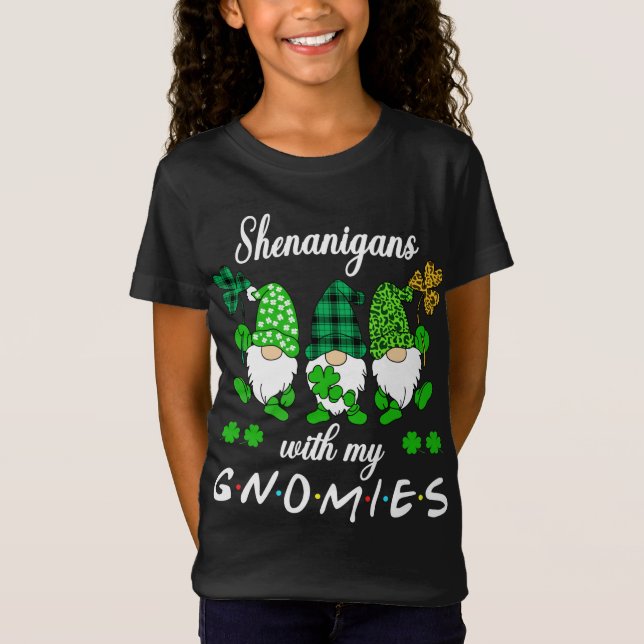 Shenanigans mit meinen Gnomies St Patrick's Day Gn T-Shirt (Vorderseite)