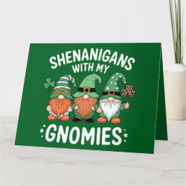 Shenanigans mit meinen Gnomies St Patrick's Day Ir Dankeskarte