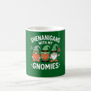 Shenanigans mit meinen Gnomies St Patrick's Day Ir Kaffeetasse