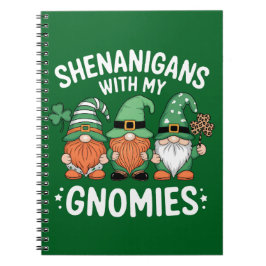 Shenanigans mit meinen Gnomies St Patrick's Day Ir Notizblock
