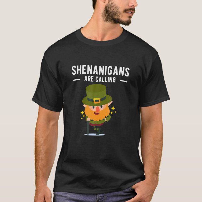 Shenanigans rufen den St. Patricks Day an T-Shirt (Vorderseite)