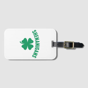 Shenanigans Shamrock St. Patrick's Day Retro  Gepäckanhänger