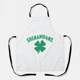 Shenanigans Shamrock St. Patrick's Day Retro Schürze