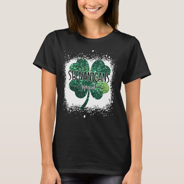 Shenanigans Squad Clover St Patrick's Day T-Shirt (Vorderseite)
