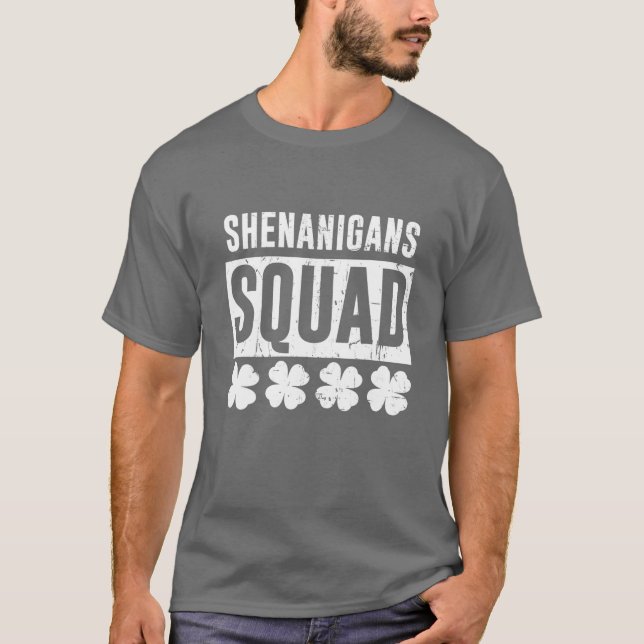 Shenanigans Squad Coordinator St Patrick's Day T-Shirt (Vorderseite)