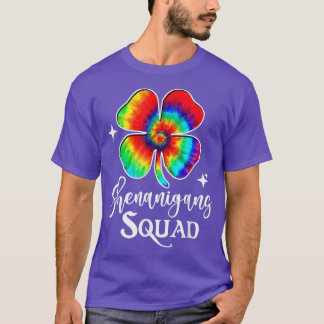 Shenanigans Squad Funny Irish Gefärbte Krawatte St T-Shirt