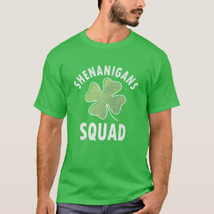 Shenanigans Squad Funny Irish St Patricks Day Sham T-Shirt