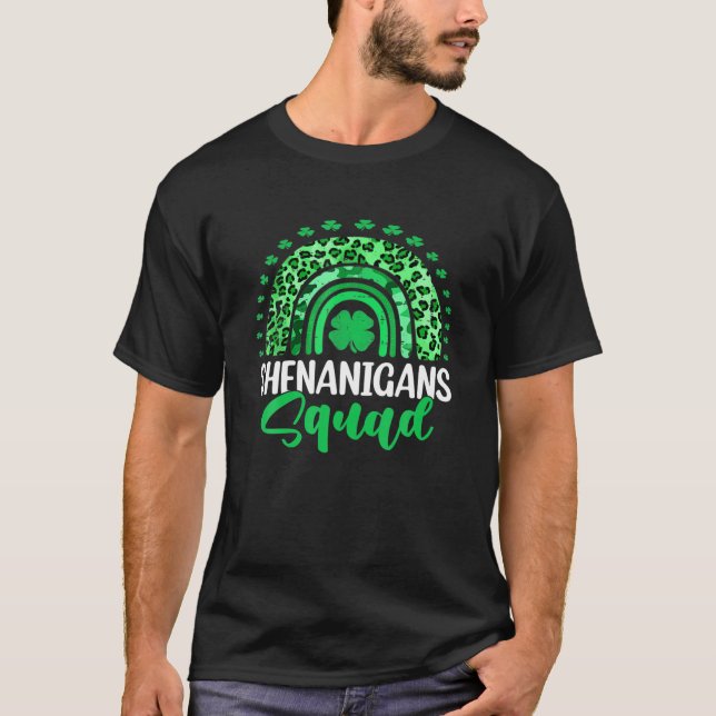 Shenanigans Squad Funny St Patricks Day Costume Ru T-Shirt (Vorderseite)