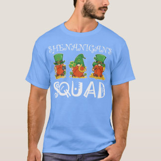 Shenanigans Squad Gnomies St Patrick's Day Men Wom T-Shirt
