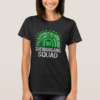 Shenanigans Squad Irish Retro Shamrock St Patrick' T-Shirt