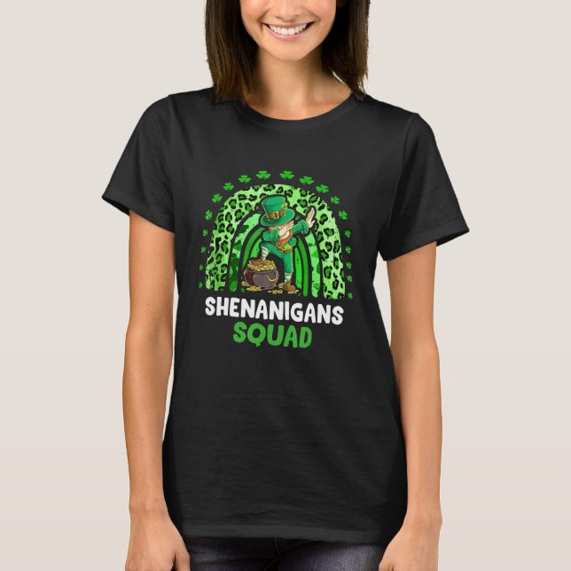 Shenanigans Squad Irish St Patricks Day T-Shirt (Vorderseite)