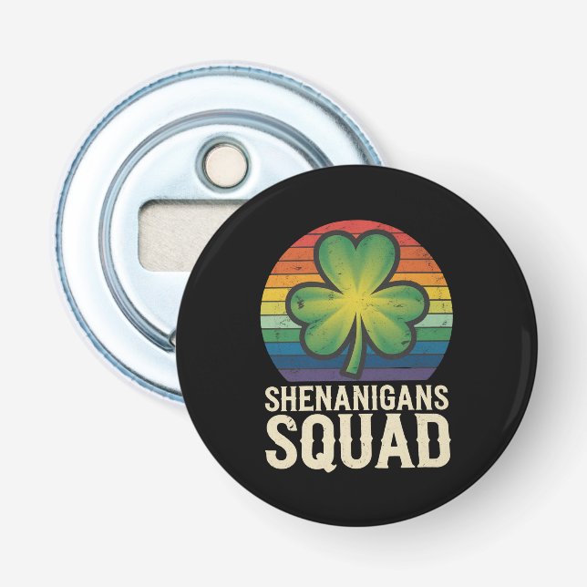 Shenanigans Squad Matching St Patricks Day Group Flaschenöffner (Vorderseite)