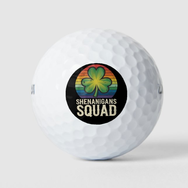 Shenanigans Squad Matching St Patricks Day Group Golfball (Vorderseite)