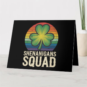 Shenanigans Squad Passende St Patricks Day Gruppe Karte