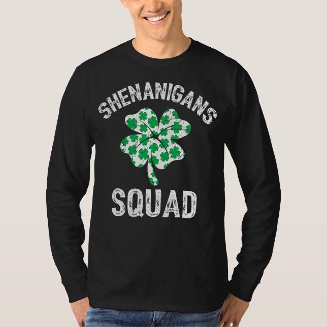 Shenanigans Squad Shirt St Patrick's Day Men Women (Vorderseite)