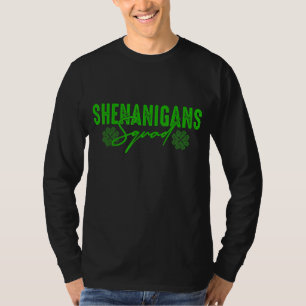 Shenanigans Squad St Patrick S Day Funny Kleeblatt T-Shirt