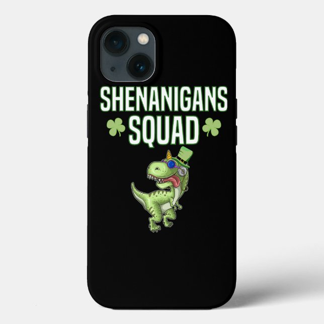 Shenanigans Squad St Patricks Day Dinosaur Dino Bo Case-Mate iPhone Hülle (Rückseite)