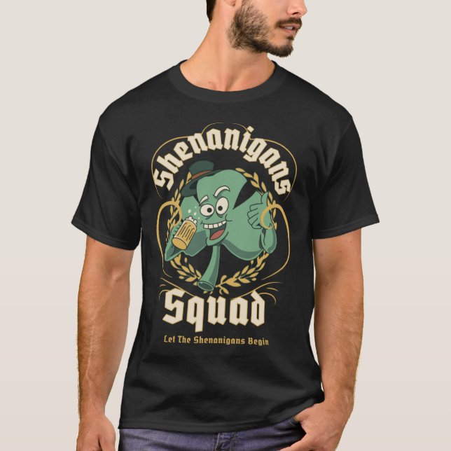 Shenanigans Squad St Patricks Day Drinks C T-Shirt (Vorderseite)