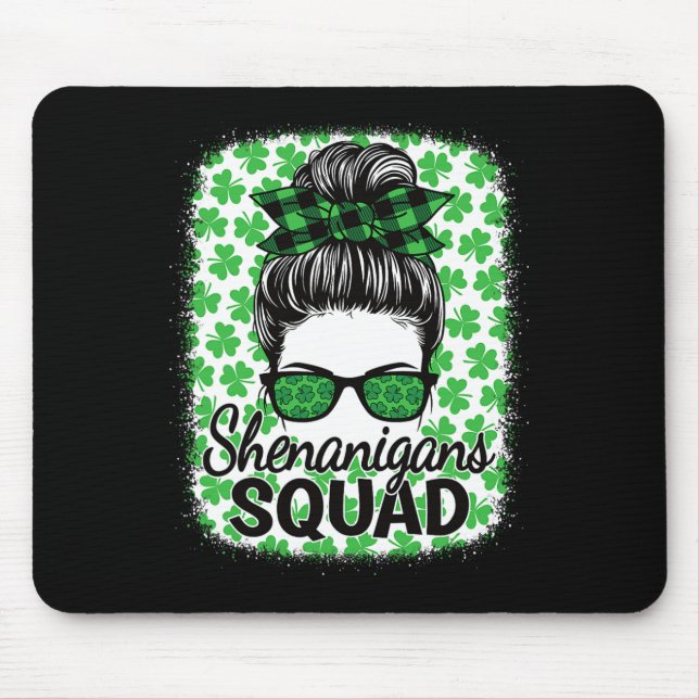 Shenanigans Squad St. Patrick's Day Frauen Mädchen Mousepad (Vorne)