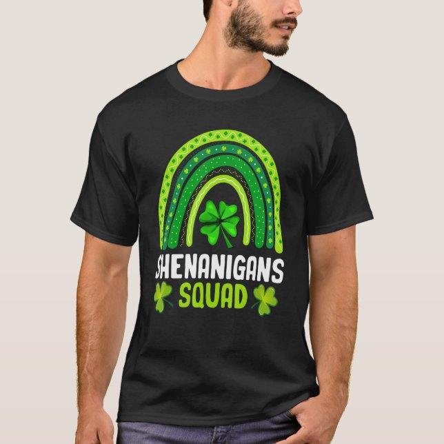 Shenanigans Squad St Patrick's Day Gifts Rainbow S T-Shirt (Vorderseite)