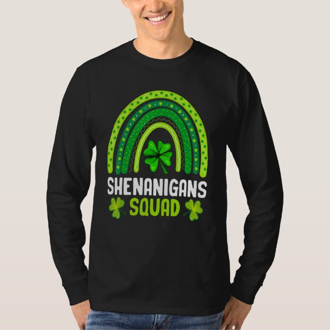 Shenanigans Squad St Patrick's Day Gifts Rainbow S T-Shirt (Vorderseite)