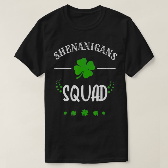 Shenanigans Squad St Patricks Day Gnomes Green Pro T-Shirt (Design vorne)