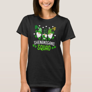 Shenanigans Squad St Patricks Day Gnomes Green Pro T-Shirt