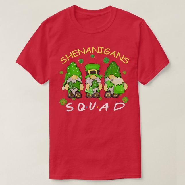 Shenanigans Squad St Patrick's Day Gnomies Geschen T-Shirt (Design vorne)