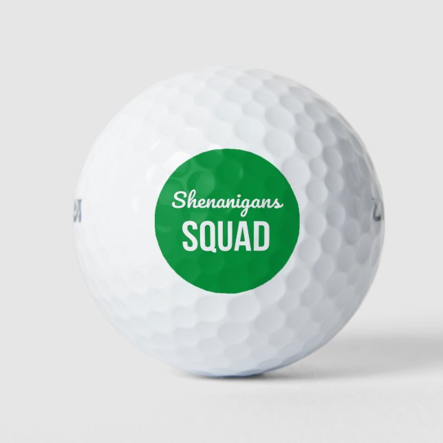 Shenanigans Squad St Patrick's Day Golfball (Vorderseite)
