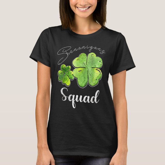 Shenanigans Squad St Patrick's Day Kleeblatt C T-Shirt (Vorderseite)