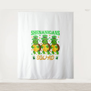 Shenanigans Squad St. Patrick's Day Niedlich Turtl Wandteppich