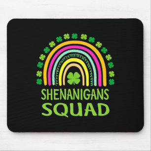 Shenanigans Squad St. Patrick's Day Regenbogen Sha Mousepad