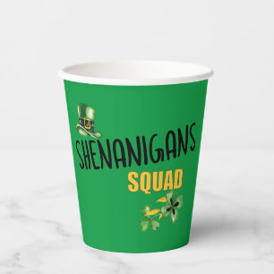 Shenanigans Squad, St. Patrick's Day Team Pappbecher