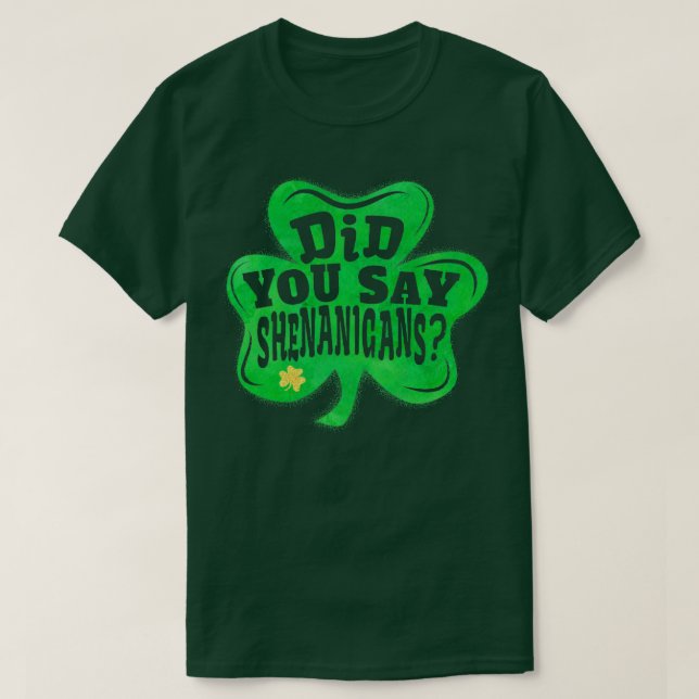 Shenanigans TShirt St. Patricks Day Party Geschenk (Design vorne)