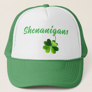 Shenanigans und ein Vierblättriges Kleeblatt T - S Truckerkappe
