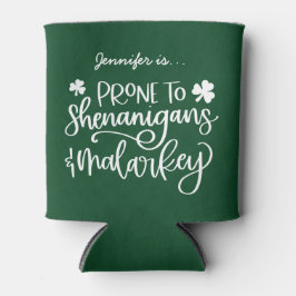 Shenanigans und Malarkey Custom St. Patrick's Day Dosenkühler