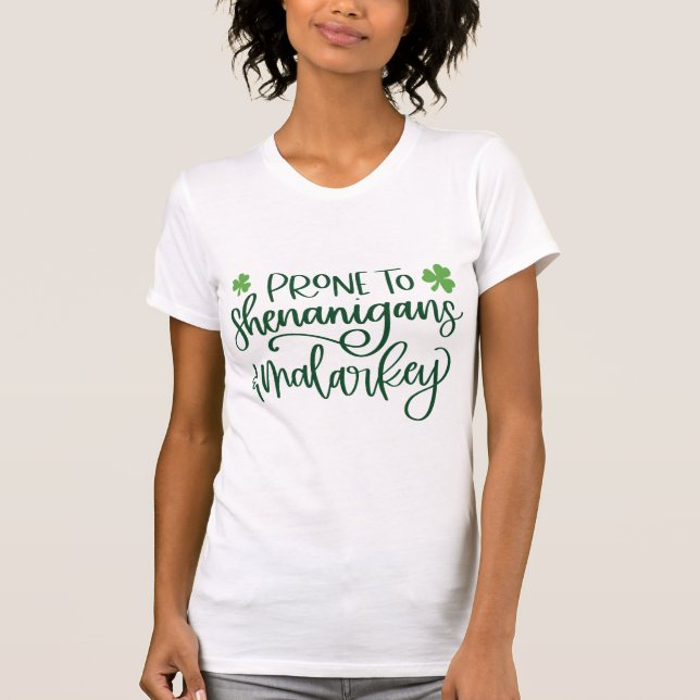 Shenanigans und Malarkey | Funny St. Patrick's Day T-Shirt (Vorderseite)
