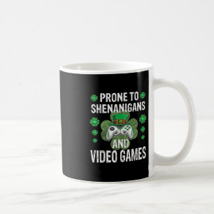 Shenanigans Videospiele Lustiger Gamer St. Patrick Kaffeetasse