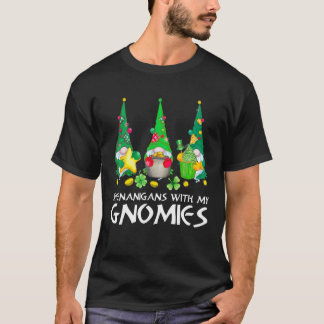 Shenanigans With My Gnomies St Patrick's Day Gnome T-Shirt