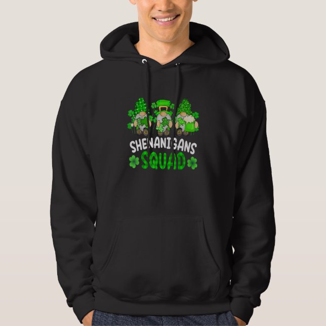 Shenanigans With My Gnomies St Patricks Day Gnomes Hoodie (Vorderseite)