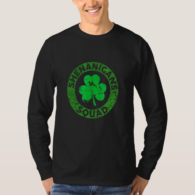 Shenanigansquad Funny St Patrick's Day T-Shirt (Vorderseite)