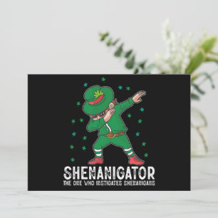 Shenanigator Dabbing St Patrick's Day Shenanigans Einladung
