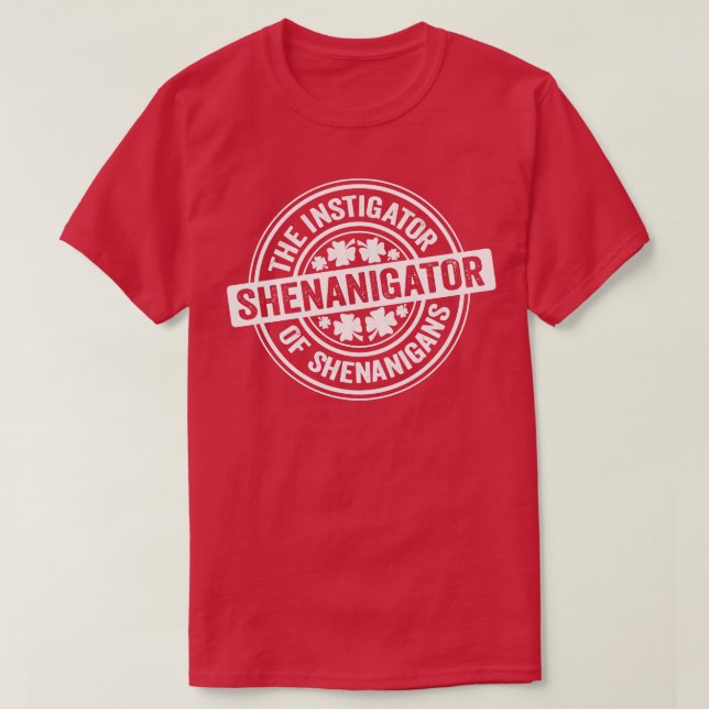 Shenanigator White T-Shirt (Design vorne)